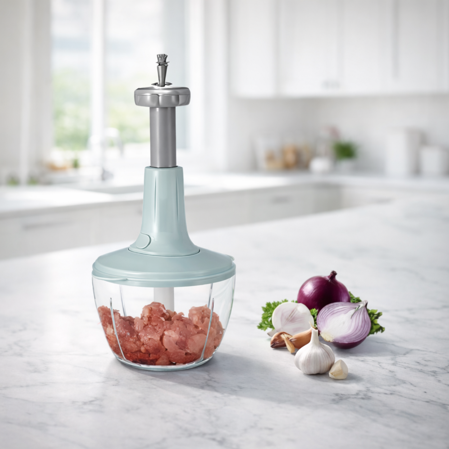 Manual Hand‑Push Food Chopper & Mincer
