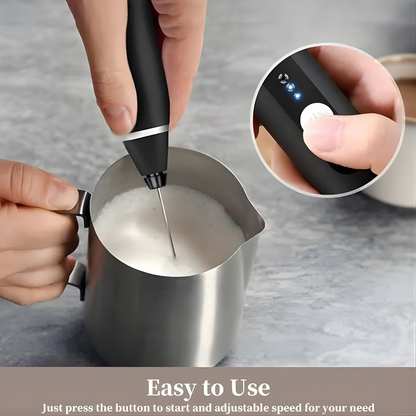 USB Rechargeable Electric Handheld Milk Frother