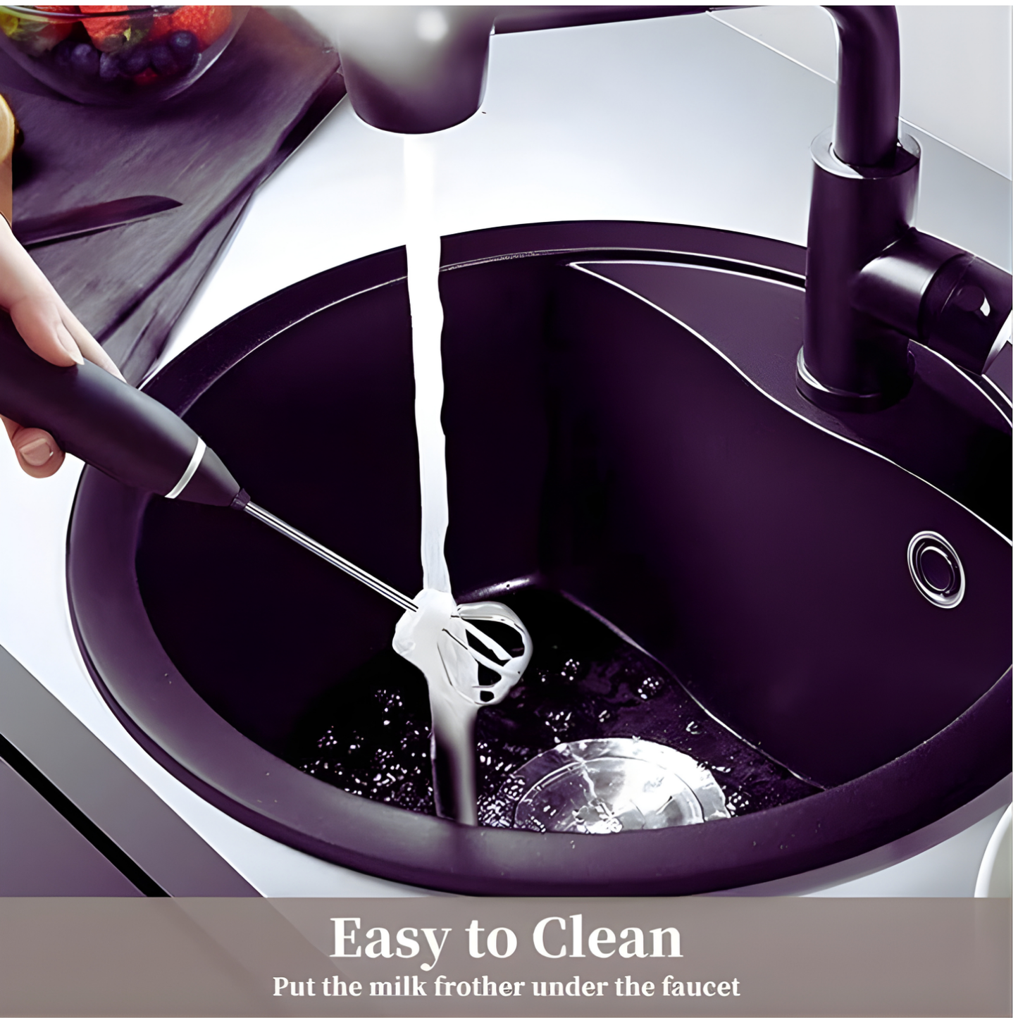 USB Rechargeable Electric Handheld Milk Frother