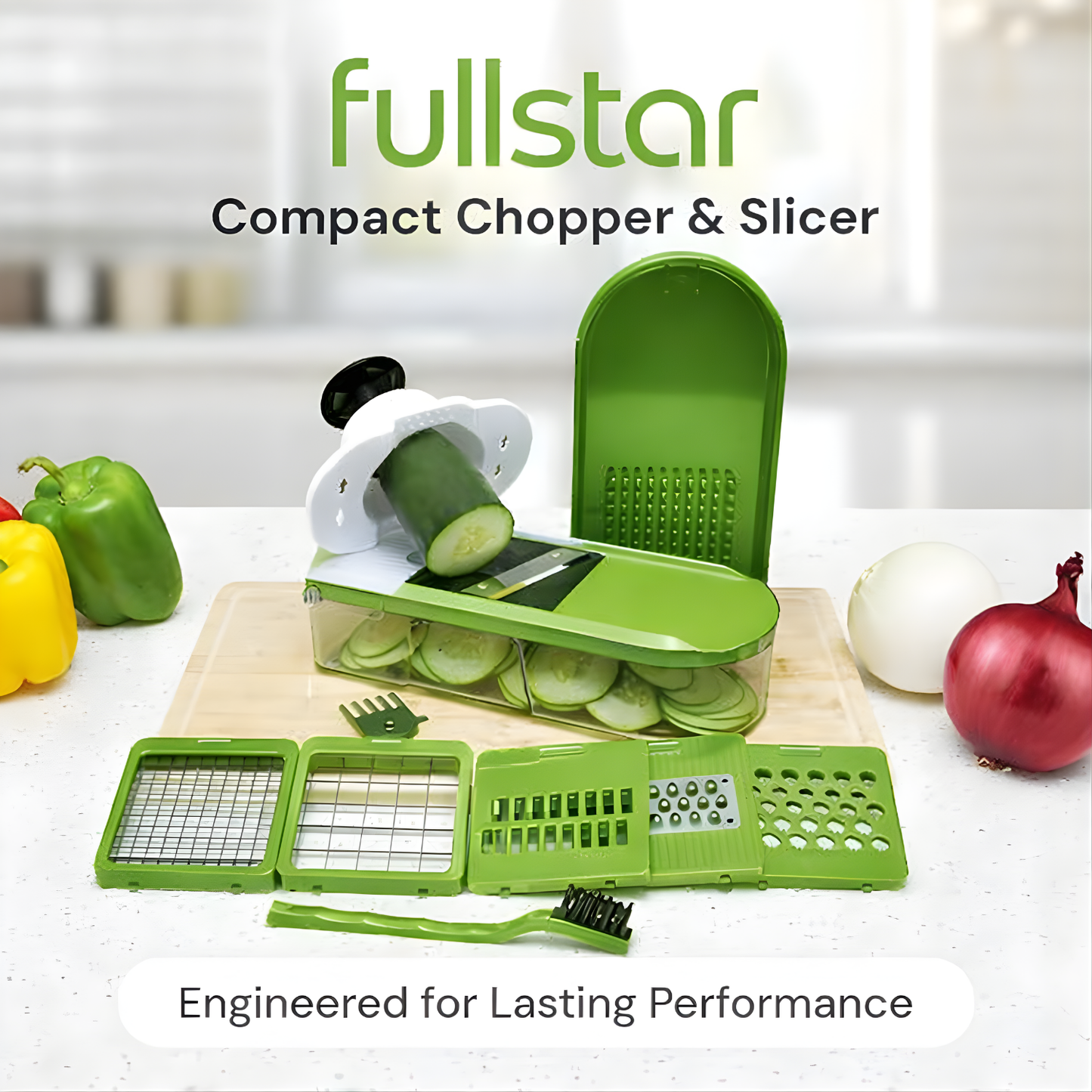 Manual Pull String Mini Food Chopper (Grey)