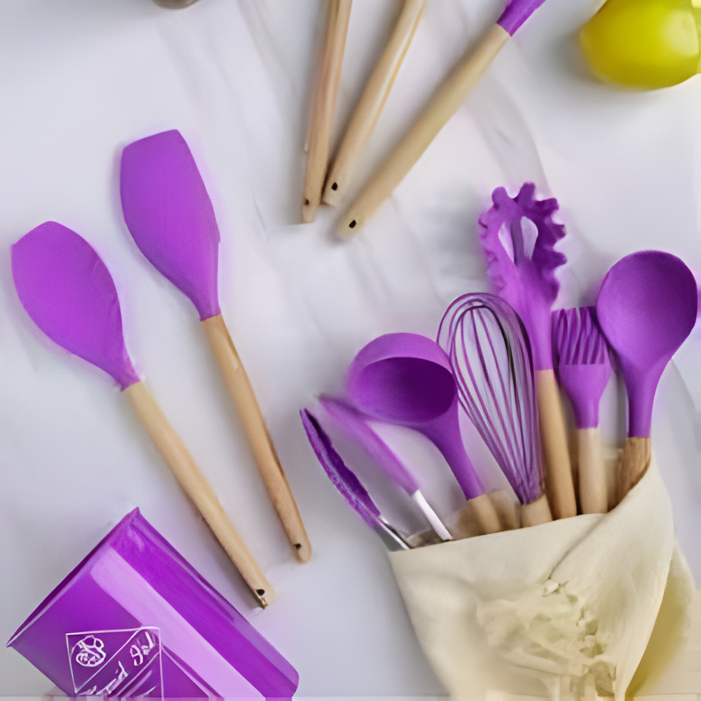 12 Pcs Purple Silicone Kitchen Utensil Set