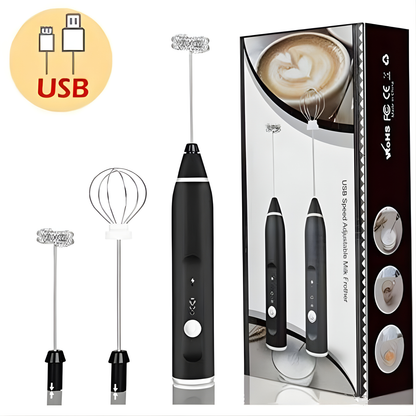 USB Rechargeable Electric Handheld Milk Frother